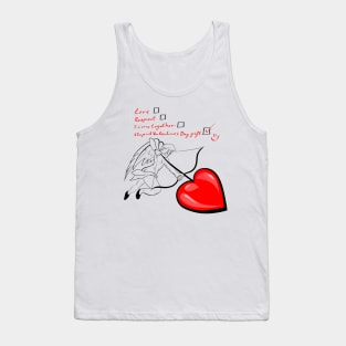 Cupid Valentine's Checklist Tank Top